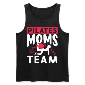 Pilates Mères Équipe Maman Maman Maman Pilates - Débardeur bio Premium Homme - noir - Devant - Michal (187cm)