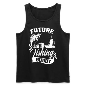 Future Fishing Buddy Fishing Friend Angler Fishing - Men's Premium Organic Tank Top - black - Front - Michal (187cm)