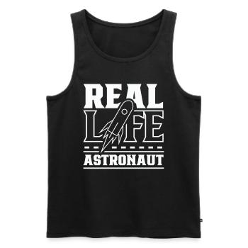 Fusée spatiale d’astronomie d’astronaute de la vie réelle - Débardeur bio Premium Homme - noir - Devant - Michal (187cm)