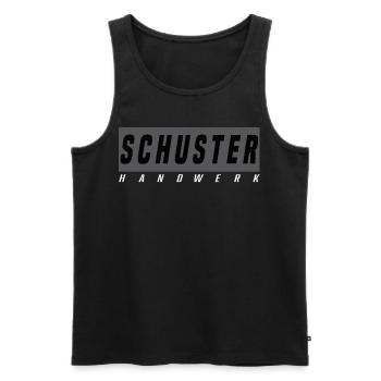 Schuster T-Shirt - Männer Premium Bio Tank Top - Schwarz - Vorne - AI Model Male 178 light (178cm)