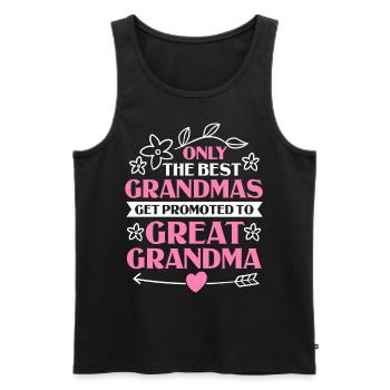 Arrière-grand-mère Grand-mère Arrière-grands-parents Grand-mère - Débardeur bio Premium Homme - noir - Devant - Michal (187cm)