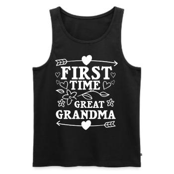Arrière-grand-mère Grand-mère Arrière-grands-parents Grand-mère - Débardeur bio Premium Homme - noir - Devant - Michal (187cm)
