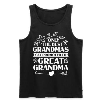 Arrière-grand-mère Grand-mère Arrière-grands-parents Grand-mère - Débardeur bio Premium Homme - noir - Devant - Michal (187cm)