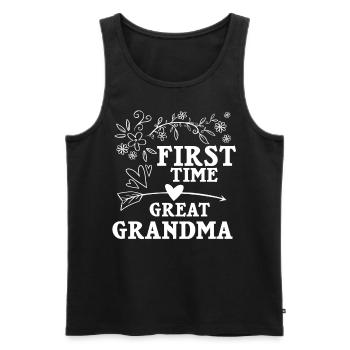 Arrière-grand-mère Grand-mère Arrière-grands-parents Grand-mère - Débardeur bio Premium Homme - noir - Devant - Michal (187cm)