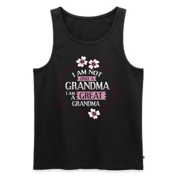 Arrière-grand-mère Grand-mère Arrière-grands-parents Grand-mère - Débardeur bio Premium Homme - noir - Devant - Michal (187cm)