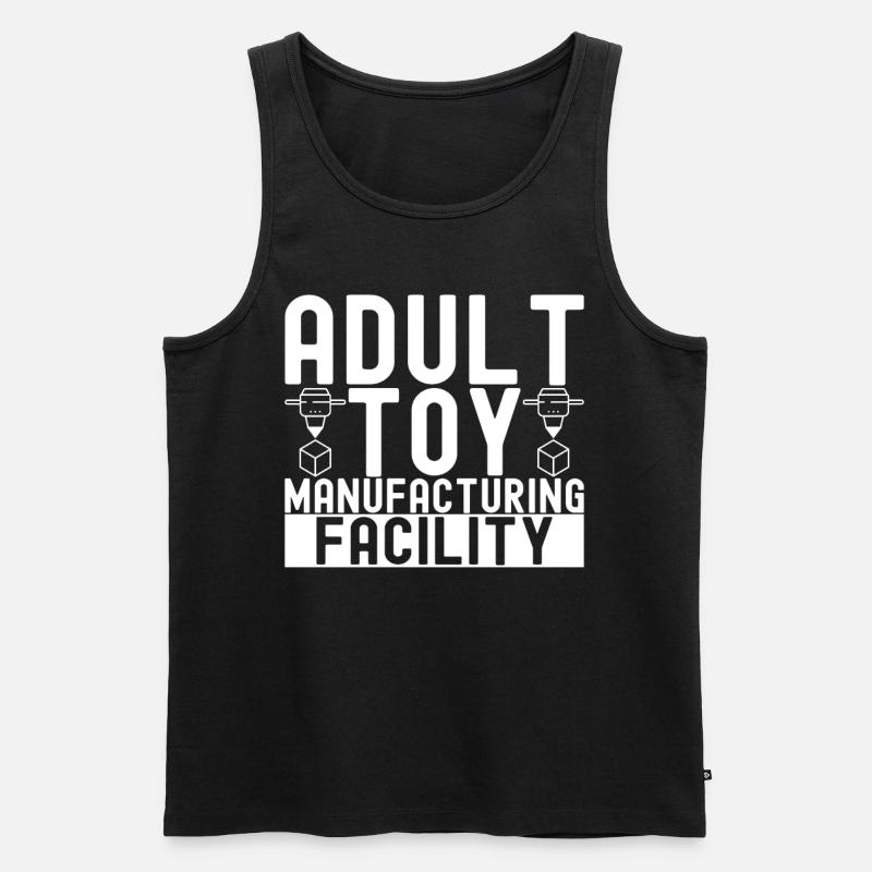 3 D Drucken - Männer Premium Bio Tank Top - Schwarz