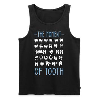 Die Stunde der Wahreit verschiedene Zähne für - Männer Premium Bio Tank Top - Schwarz - Vorne - Michal (187cm)