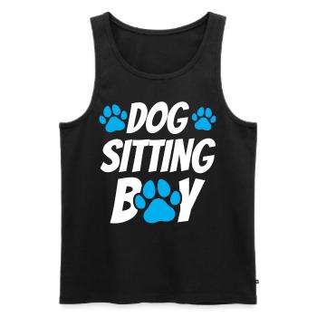 Dog Sitter Boy Dog Sitting Dog Sitting - Débardeur bio Premium Homme - noir - Devant - Michal (187cm)