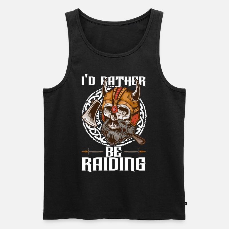 Vikinger Nordisch - Männer Premium Bio Tank Top - Schwarz