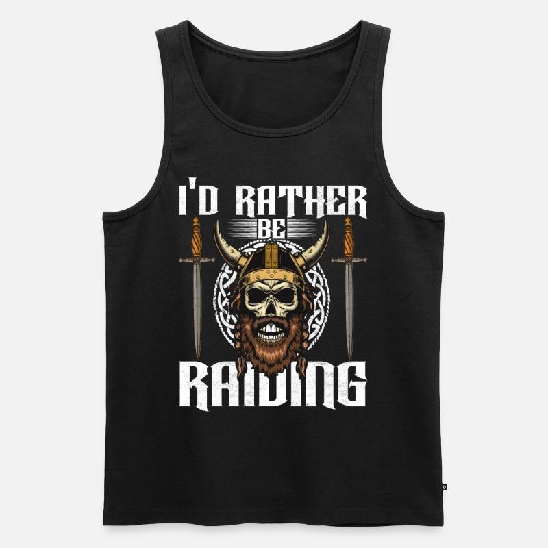 Vikinger Nordisch - Männer Premium Bio Tank Top - Schwarz