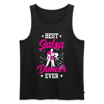 Best Salsa Dancer Ever Dance Dancer - Men's Premium Organic Tank Top - black - Front - Michal (187cm)