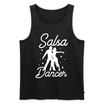 Salsa Tänzer Tanzen Tanz Hobby - Männer Premium Bio Tank Top - Schwarz - Vorne - AI Model Male 178 light (178cm)