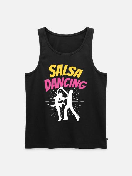 Salsa Dancing Hobby Dance Dancers - Men's Premium Organic Tank Top - black