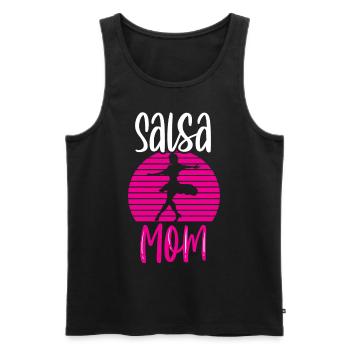 Salsa Mama Dancers Dancing Dance Hobby - Men's Premium Organic Tank Top - black - Front - AI Model Male 178 light (178cm)