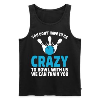 Bowling Bowler Gutter Strike Ersatznadeln - Männer Premium Bio Tank Top - Schwarz - Vorne - Michal (187cm)