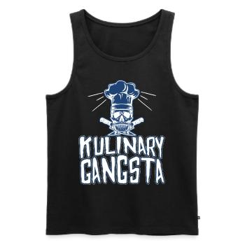 Skull Knives Chef - Men's Premium Organic Tank Top - black - Front - Michal (187cm)