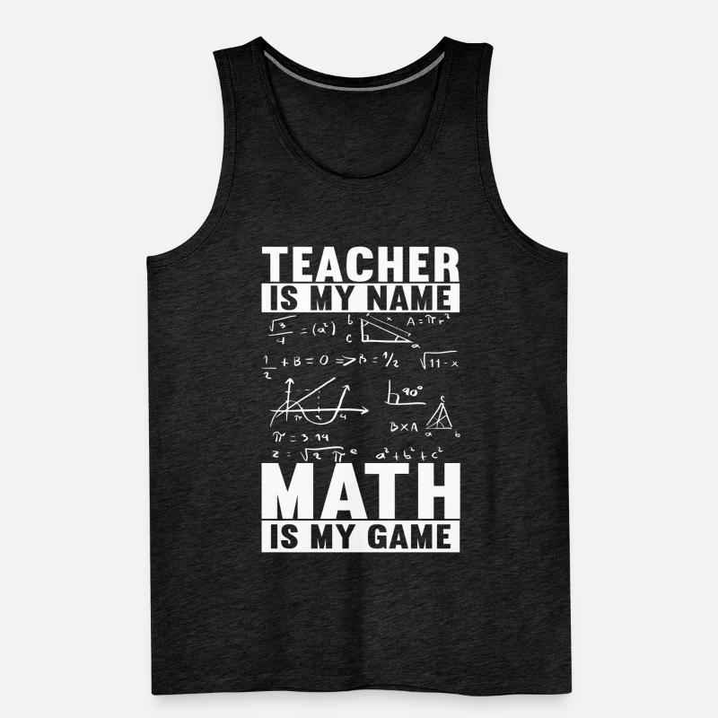 Math Teacher Men's Premium Organic Tank Top
