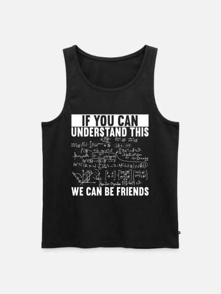 Math Teacher - Men's Premium Organic Tank Top - black