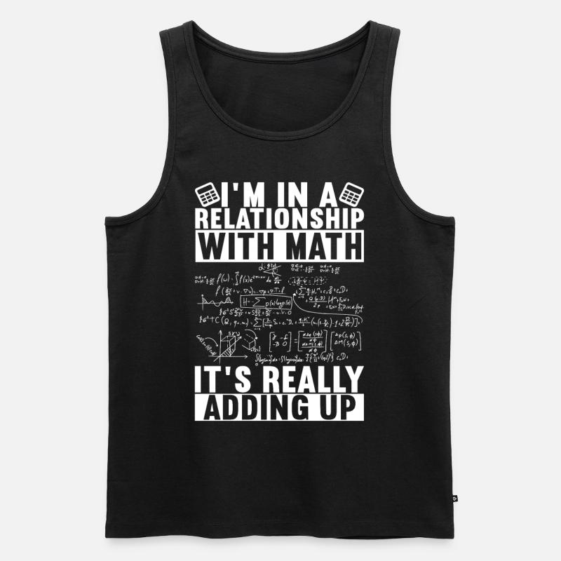 Mathe Mathelehrer - Männer Premium Bio Tank Top - Schwarz