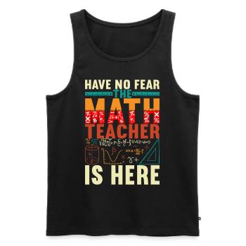 Mathe Mathelehrer - Männer Premium Bio Tank Top - Schwarz - Vorne - Michal (187cm)