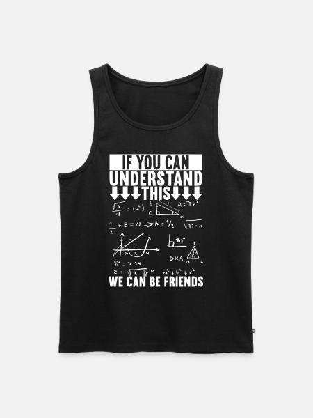 Math Math Teacher - Men's Premium Organic Tank Top - black