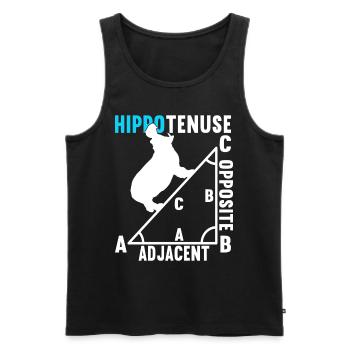 Math Math Teacher - Men's Premium Organic Tank Top - black - Front - AI Model Male 178 light (178cm)