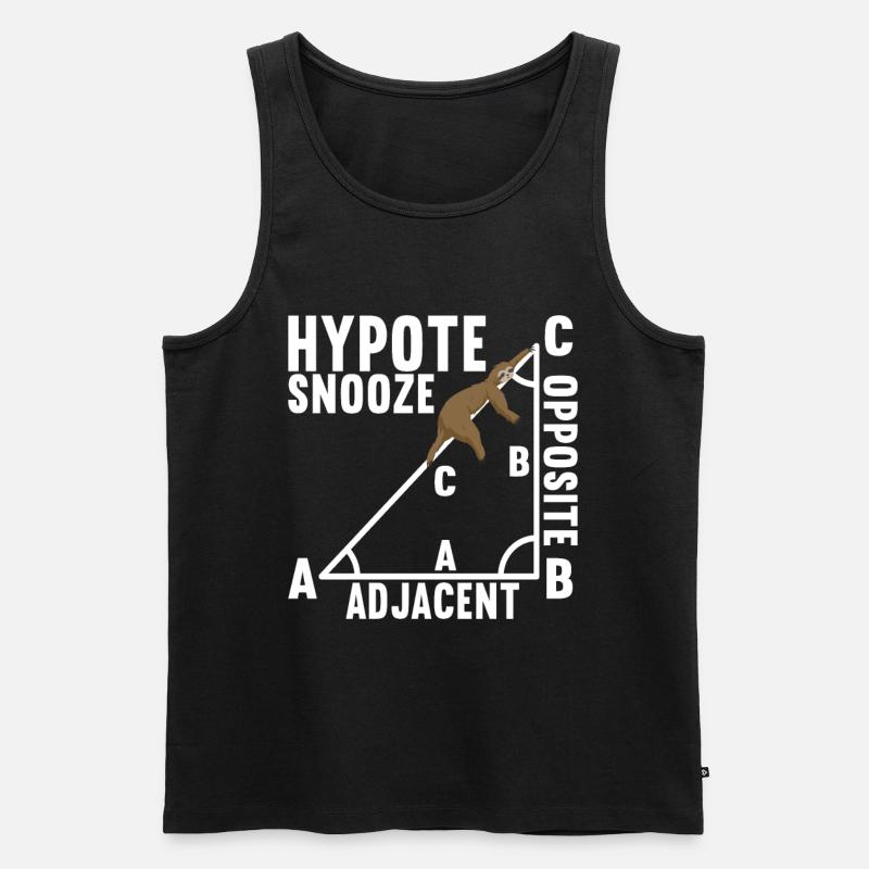 Mathe Mathelehrer - Männer Premium Bio Tank Top - Schwarz