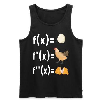 Mathe Mathelehrer - Männer Premium Bio Tank Top - Schwarz - Vorne - Michal (187cm)