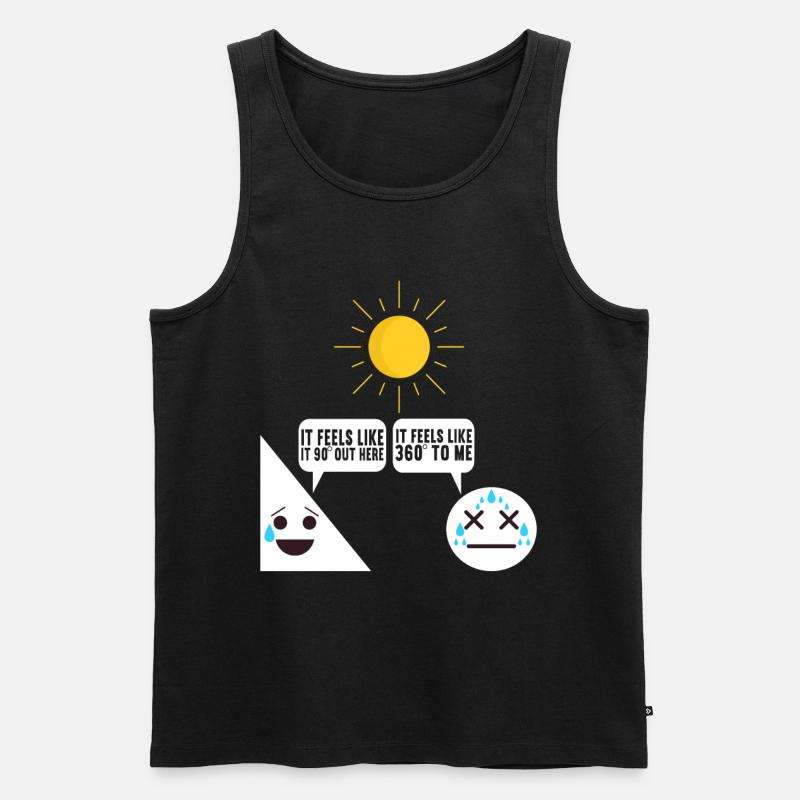 Mathe Mathelehrer - Männer Premium Bio Tank Top - Schwarz