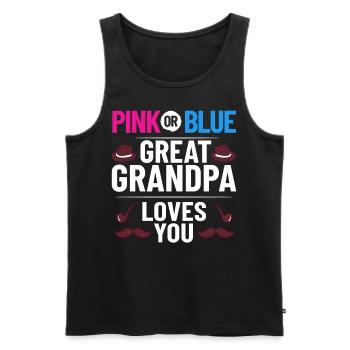arrière-grand-père grand-père arrière-grands-parents grand-père - Débardeur bio Premium Homme - noir - Devant - Michal (187cm)