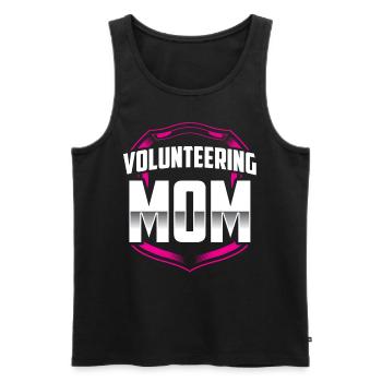 Volunteer mother Voluntary Voluntary profession - Men's Premium Organic Tank Top - black - Front - AI Model Male 178 light (178cm)