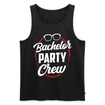 Bachelor Party Team Bachelor - Men's Premium Organic Tank Top - black - Front - AI Model Male 178 light (178cm)