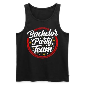 Équipe Bachelor Party Bride Bachelor - Débardeur bio Premium Homme - noir - Devant - Michal (187cm)