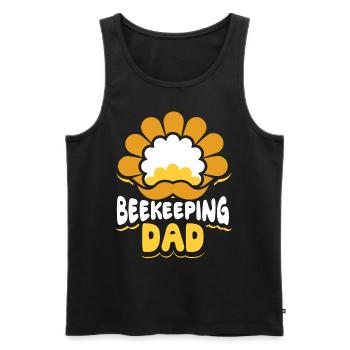 Beekeeping Papa Beekeepers Beekeepers Honey Bee - Men's Premium Organic Tank Top - black - Front - Michal (187cm)