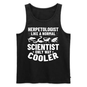 Herpetology Reptiles Herpetologist Lizards - Men's Premium Organic Tank Top - black - Front - AI Model Male 178 light (178cm)
