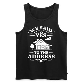 Home Home House Purchase Property - Men's Premium Organic Tank Top - black - Front - Michal (187cm)