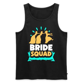 Braut Team Party Hochzeit Bräute Heiraten - Männer Premium Bio Tank Top - Schwarz - Vorne - AI Model Male 178 light (178cm)