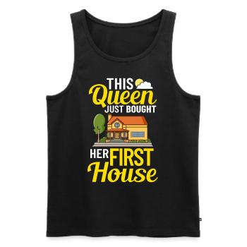 Home Home House Purchase Property - Men's Premium Organic Tank Top - black - Front - Michal (187cm)