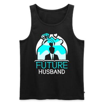 Future Husband Party Groom Mariage - Débardeur bio Premium Homme - noir - Devant - Michal (187cm)
