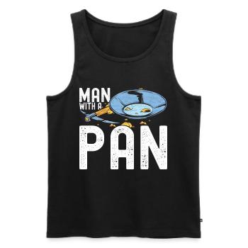 Goldwaschen Goldschürfer - Männer Premium Bio Tank Top - Schwarz - Vorne - Michal (187cm)