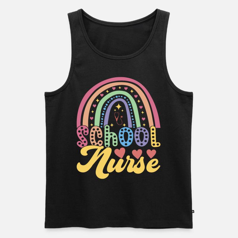 Krankenschwester Pflegekraft - Männer Premium Bio Tank Top - Schwarz