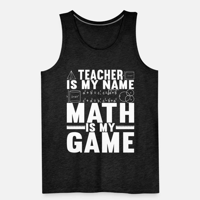 Math Teacher Men's Premium Organic Tank Top