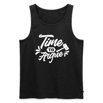 Zeit Zu Argumentieren Sarkastisch Anwalt Argument - Männer Premium Bio Tank Top - Schwarz - Vorne - AI Model Male 178 light (178cm)