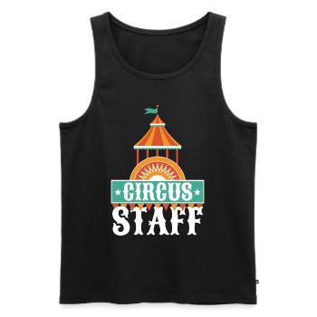 Circus Staff - Men's Premium Organic Tank Top - black - Front - AI Model Male 178 light (178cm)