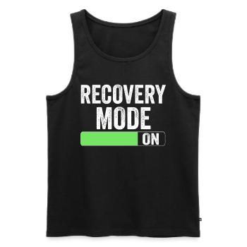 Mode de récupération Un patient survivant Rétablissement - Débardeur bio Premium Homme - noir - Devant - Michal (187cm)