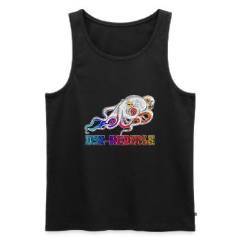 Doctor Ink-redible Incredible Funky Graphic - Männer Premium Bio Tank Top - Schwarz - Vorne - Michal (187cm)