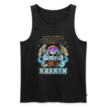 Let's Get This Party Kraken Virtuoso Melodious - Männer Premium Bio Tank Top - Schwarz - Vorne - Michal (187cm)