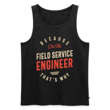 Field Service Engineer Job Occupation Birthday Wor - Men's Premium Organic Tank Top - black - Front - AI Model Male 178 light (178cm)