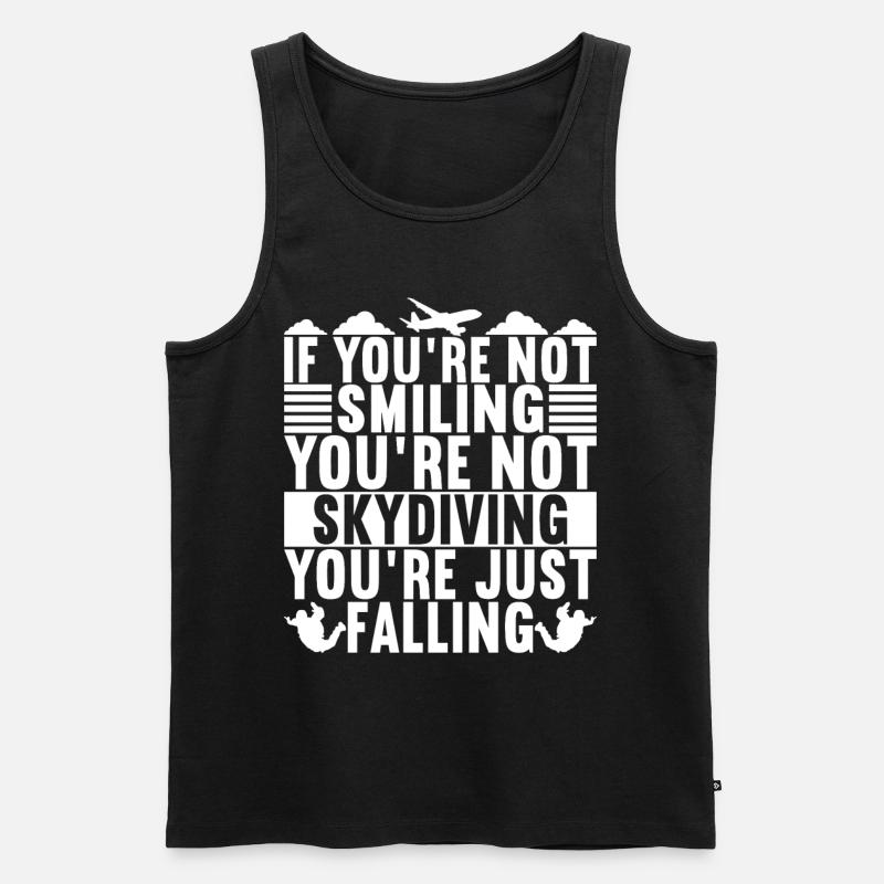 Fallschirm Fallschirmspringer - Männer Premium Bio Tank Top - Schwarz