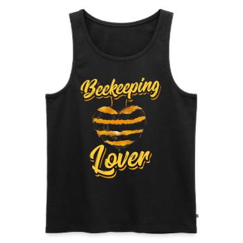 Beekeeping lovers Beekeeping Beekeepers Beekeepers - Men's Premium Organic Tank Top - black - Front - AI Model Male 178 light (178cm)